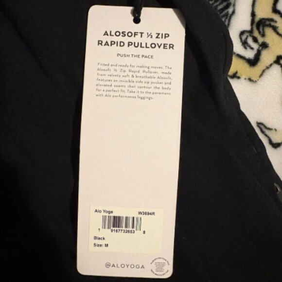 ALO Alosoft 1/2 Zip Rapid Pullover - Picture 8 of 9